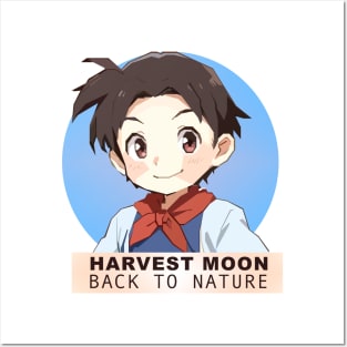 Harvest Moon In Vector Art Posters and Art